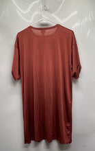 Load image into Gallery viewer, Asos Womens Brown Short Sleeve Crew Neck Pullover T-Shirt Dress Size 6