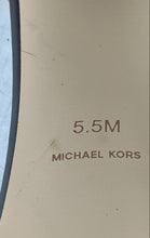 Load image into Gallery viewer, Michael Kors Womens Electra Dark Brown Leather Block Slingback Heels Size 5.5M