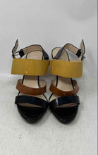 Load image into Gallery viewer, Michael Kors Womens Black And Brown Patent Leather Slingback Sandals Size 8.5 M