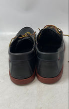 Load image into Gallery viewer, Sebago Mens Black And Brown Leather Lace-Up Low Top Moccasin Shoes Size 13M