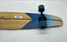 Load image into Gallery viewer, Retrospec Zed Beige Blue 44" Top Mount Bamboo Kicktail Longboard Skateboard