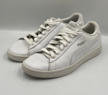 Load image into Gallery viewer, Puma Men's Smash V2 365215-07 White Leather Lace-Up Sneaker Shoes Size 8.5
