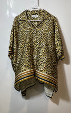 Load image into Gallery viewer, Jeff Gallano Paris Womens Multicolor Cheetah Print Dolman Sleeve Blouse Top Sz 1