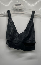 Load image into Gallery viewer, Zara Womens Black V-Neck Sleeveless Pullover Cut-Out Cropped Blouse Top Size M