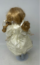 Load image into Gallery viewer, Thomeo Collection 52 Blonde Hair Blue Eyes Porcelain Doll With Cream Outfit