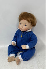 Load image into Gallery viewer, Bradley's #11846 Blue Outfit Brown Hair Collectible Porcelain Doll In Box