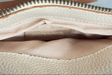 Load image into Gallery viewer, Arezzo Womens Beige Brown Pebbled Leather Zipper Crossbody Handbag