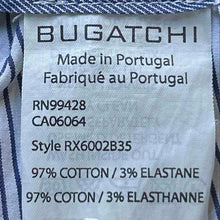 Load image into Gallery viewer, Bugatchi Mens Beige Flat Front Slash Pocket Cuffed Chino Shorts Size 34