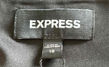 Load image into Gallery viewer, Express Womens Black Pleated Stitch Back-Zip A-Line Skirt Size 18