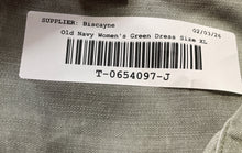 Load image into Gallery viewer, Old Navy Womens Green Sleeveless Collared Button Front Shirt Dress Size XL