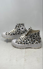 Load image into Gallery viewer, Converse Womens CTAS Lugged High White Black Brown Animal Print Sneakers Shoes 9