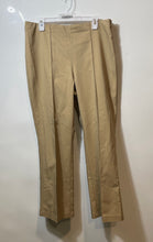 Load image into Gallery viewer, H&M Womens Brown Flat Front Side Zip Straight Leg Dress Pants Size 14
