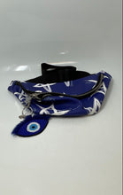 Load image into Gallery viewer, Camila Canabal Womens Blue White Star Print Leather Adjustable Strap Belt Bag