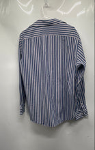 Load image into Gallery viewer, Lucky Brand Mens Blue Striped Long Sleeve Dress Shirt Size Large