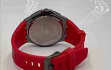 Load image into Gallery viewer, Time Square 7037M Men's Quartz Analog Watch Gunmetal Case Red Band (NCL)