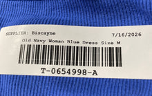 Load image into Gallery viewer, Old Navy Womens Blue Sleeveless Spaghetti Strap Bodycon Dress Size Medium