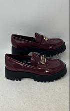 Load image into Gallery viewer, Guess Womens Burgundy Leather Round Toe Slip-On Casual Loafers Shoes Size 5.5M