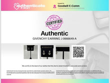Load image into Gallery viewer, Authentic Givenchy Women's Silver Tone Earring With Crystal Accent and Strass