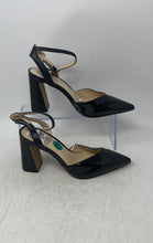 Load image into Gallery viewer, Vince Camuto Womens Ambrei Black Pointed Toe Block Ankle Strap Heels Size 7.5 M
