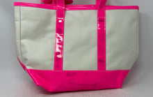 Load image into Gallery viewer, Juicy Couture Womens Pink Beige Bow Double Handle Shoulder Tote Handbag
