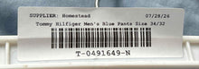 Load image into Gallery viewer, Tommy Hilfiger Mens Blue Regular Fit Stretch Flat Front Chino Pants Size 34x32