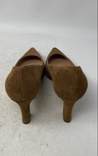Load image into Gallery viewer, Cole Haan Womens Brown Suede Pointed Toe Slip-On Block Pump Heels Size 9B