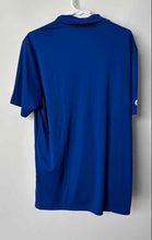 Load image into Gallery viewer, Adidas Mens Blue Short Sleeve Collared Regular Fit Polo Shirt Size L