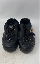 Load image into Gallery viewer, Fila Womens Disruptor 2 5FM00702-040 Black Gold Lace-Up Sneaker Shoes Size 7.5