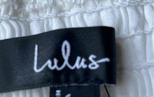 Load image into Gallery viewer, Lulus Womens White Cotton Sleeveless A-Line Dress Size Large With Tag