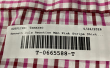 Load image into Gallery viewer, Kenneth Cole Reaction Mens Pink Plaid Regular Fit Non-Iron Dress Shirt Size XXL