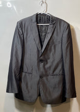 Load image into Gallery viewer, Vinci Mens Gray Long Sleeve Notch Lapel Flap Pockets Two-Button Blazer Size L