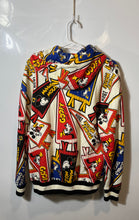Load image into Gallery viewer, Disney x Macy's Mens Multicolor Varsity Pennants Printed Pullover Hoodie Size S