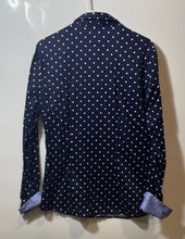 Load image into Gallery viewer, 7Th Avenue Design Studio New York & Company Womens Blue White Button-Up Shirt L