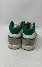 Load image into Gallery viewer, Nike Mens Air Jordan 1 Mid SE White Green Gray Sneaker Shoes Size 11.5