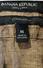 Load image into Gallery viewer, Banana Republic Mens Brown Short Sleeve Standard Fit Button-Up Shirt Sz M W/ Tag