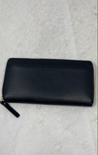 Load image into Gallery viewer, Kate Spade New York Womens Black Leather Inner Pocket Zip-Around Wallet