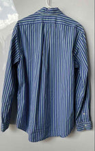 Load image into Gallery viewer, Ralph Lauren Mens Blue Multicolor Striped Long Sleeve Button-Up Shirt Size Large