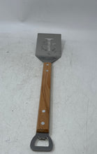 Load image into Gallery viewer, T-Mobile Silver-Tone Wooden Handle 17 Inch Grilling Spatula & Bottle Opener