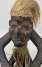 Load image into Gallery viewer, Collectible Tribal Tiki Man Drummer Handmade Wooden Primitive Figure