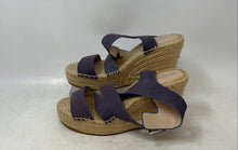 Load image into Gallery viewer, Kenneth Cole Womens Olivia Cross Beige Purple Open Toe Espadrille Sandals Size 7