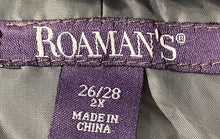 Load image into Gallery viewer, Roaman's Womens Gray Long Sleeve Pockets Hooded Parka Puffer Jacket Size 2X