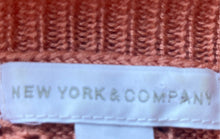 Load image into Gallery viewer, New York & Company Womens Peach Long Sleeve Ruffle Hem Pullover Sweater Size S