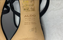 Load image into Gallery viewer, Aldo Womens Okurra Black Open Toe Slip-On Block Heel Slingback Sandals Size 8