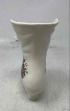 Load image into Gallery viewer, Athena White Floral Ceramic Victorian High Boot Home Decorative Vase