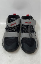 Load image into Gallery viewer, Shaq Kids Radiate Gray Black Adjustable Strap High Top Sneaker Shoes Size 5