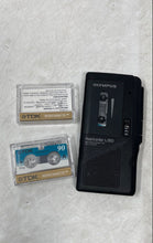 Load image into Gallery viewer, Olympus Pearlcorder L150 Black Portable Microcassette Recorder Not Tested