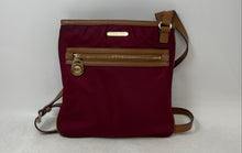 Load image into Gallery viewer, Michael Kors Womens Kempton Burgundy Inner Pocket Adjustable Strap Crossbody Bag