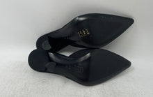 Load image into Gallery viewer, Via Spiga Womens Black Pointed Toe Slip-On Stiletto Mule Heels Size 7.5 M