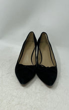 Load image into Gallery viewer, Ann Taylor Womens Black & Gold Suede Pointed Toe Block Pump Heels Size 7.5M