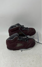 Load image into Gallery viewer, Nike Kids Air Jordan 5 Retro SE FN4238-600 Burgundy Suede Sneaker Shoes Size 10C